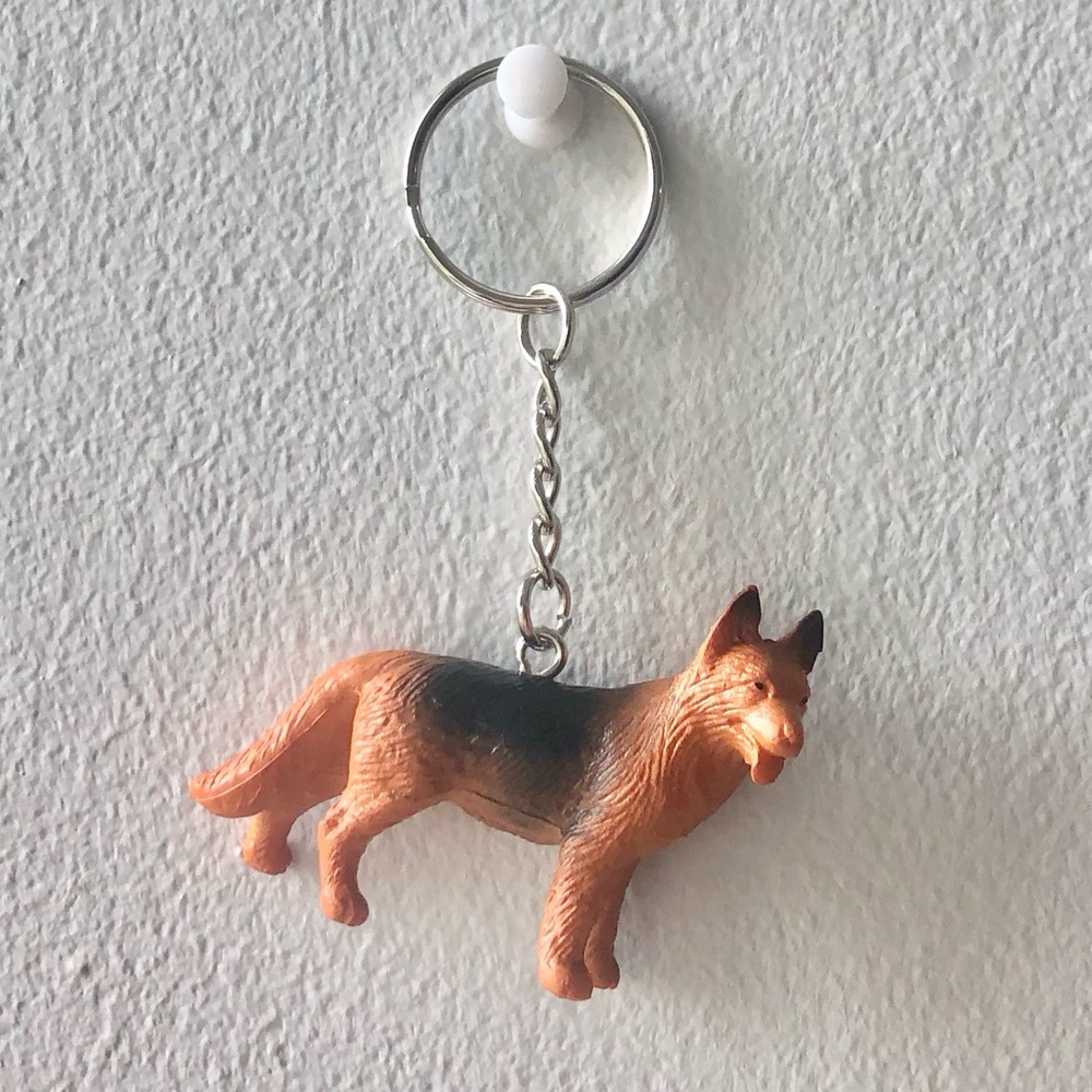 ❤️ German Shepherd Dog Toy Keychain Accessory